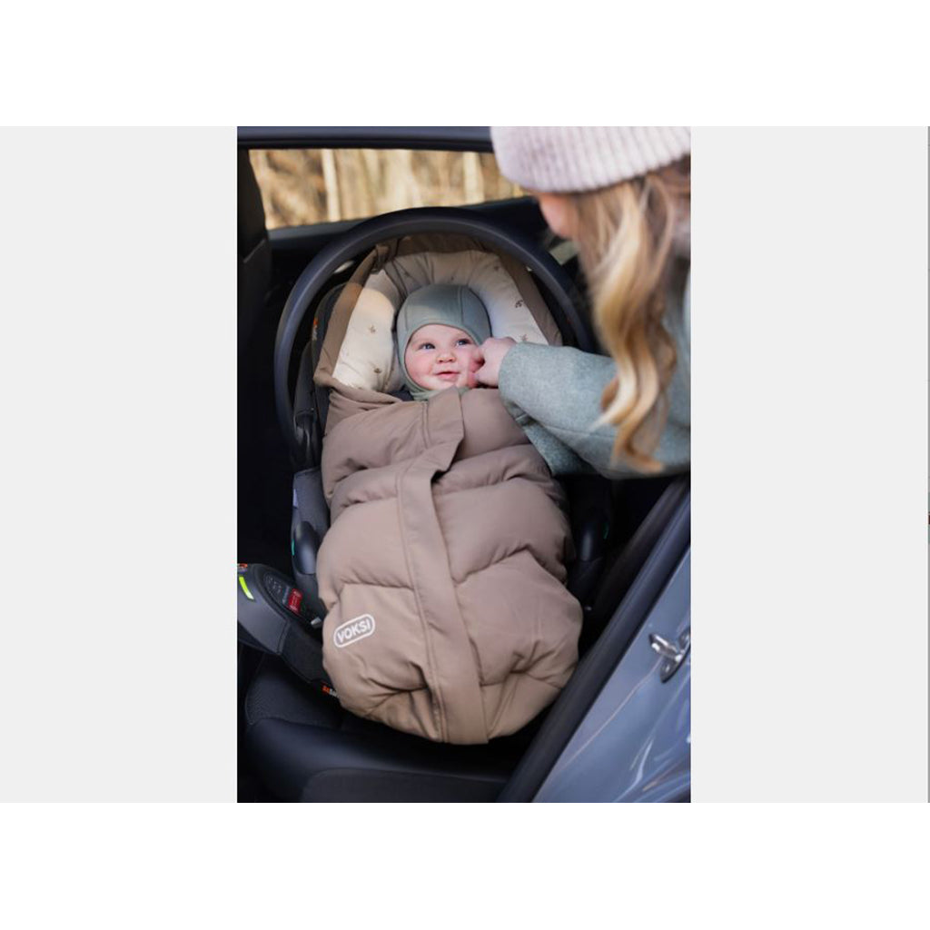 Voksi Move, Car Seat Footmuff – Walnut-Clover