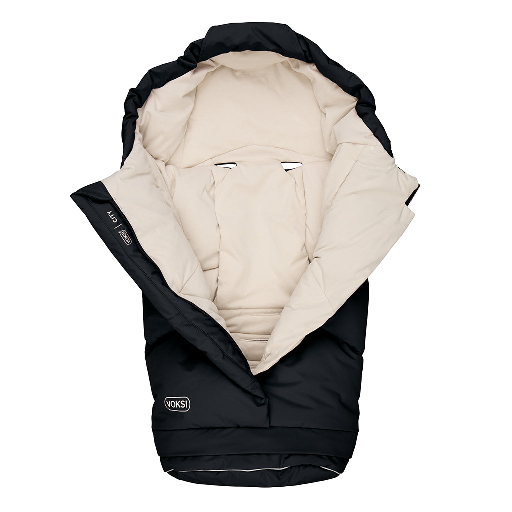 Voksi® City Footmuff, Black Cream