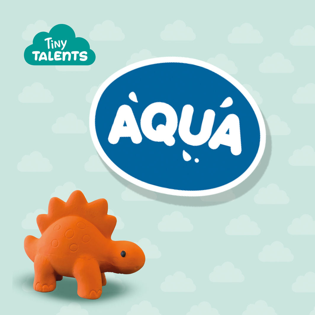 SES Creative Bath Toy, Stegosaurus - Natural Rubber