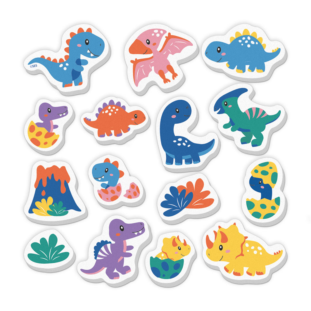 SES Creative Bath Toys, Foam Bath Figures - Dinosaurs