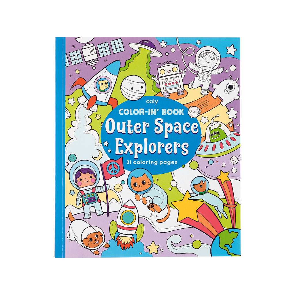 Ooly Coloring Book, Outer Space Explorers