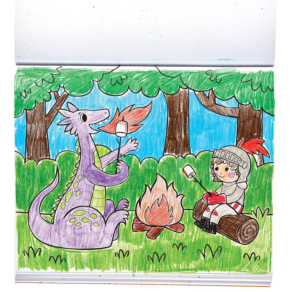 Ooly Coloring Book, Knights & Dragons