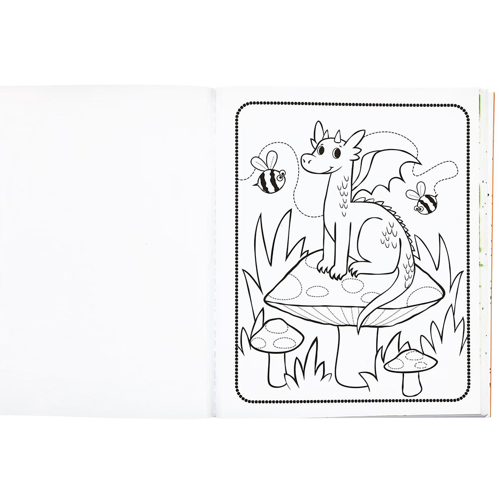 Ooly Coloring Book, Knights & Dragons