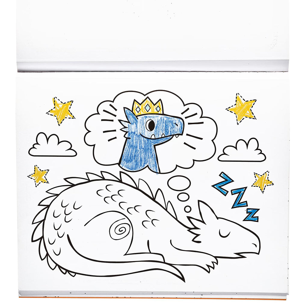 Ooly Coloring Book, Knights & Dragons