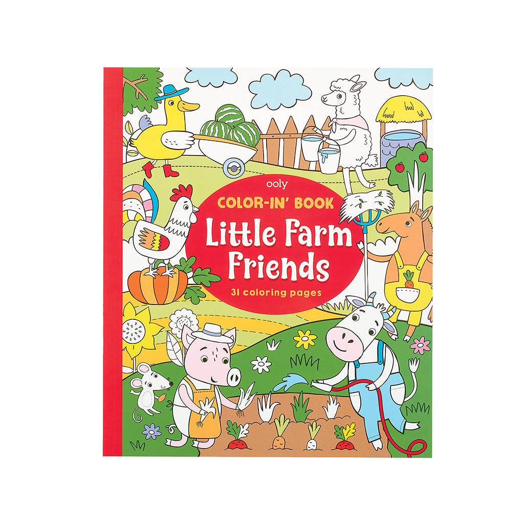 Ooly Coloring Book, Little Farm Friends