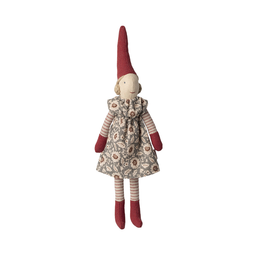 Maileg Nisse, Str. 1, Pige - Vinter mint kjole