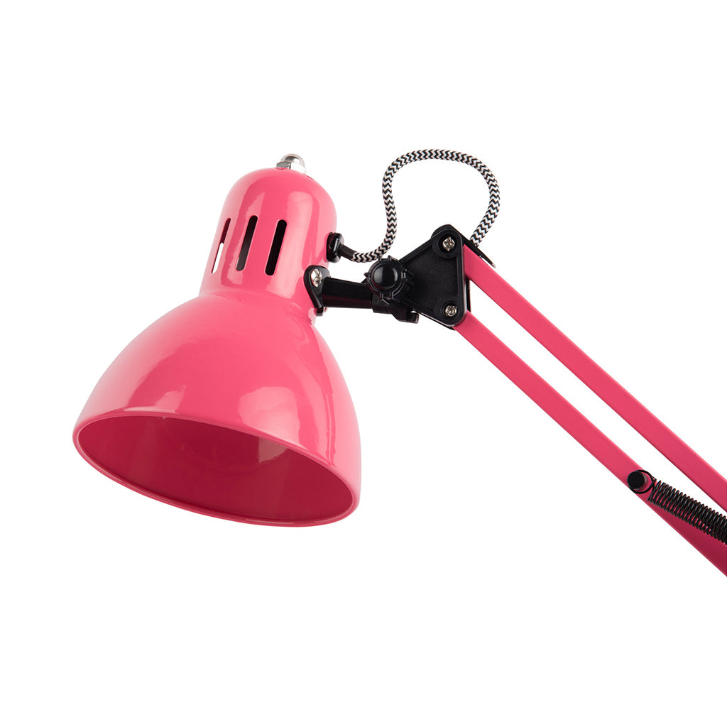 Leitmotiv Funky Hobby Metal Table Lamp, Bright Pink