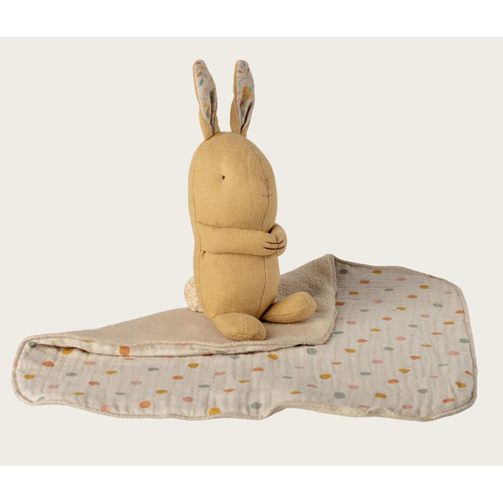 Maileg Lullaby Friends, Rabbit Plush, Mini - Cream Yellow
