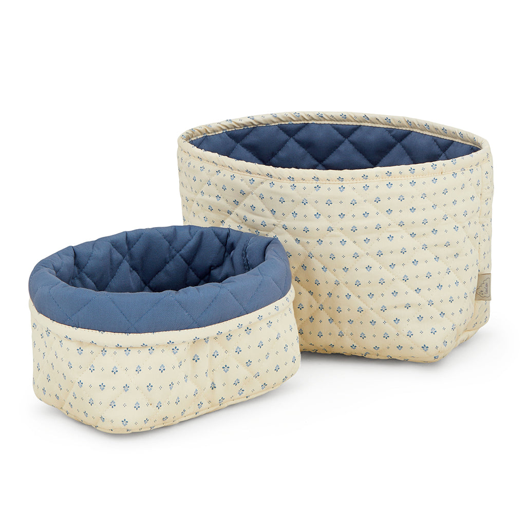 Cam Cam Quilted Fabric Storage Baskets, Set of 2 Sizes – Capri