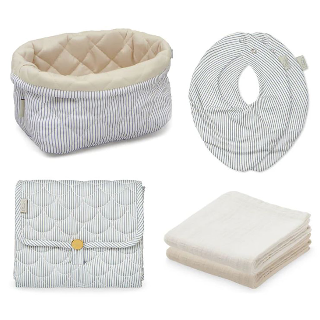 Cam Cam Baby Gift Set, Small - Classic Stripes Blue