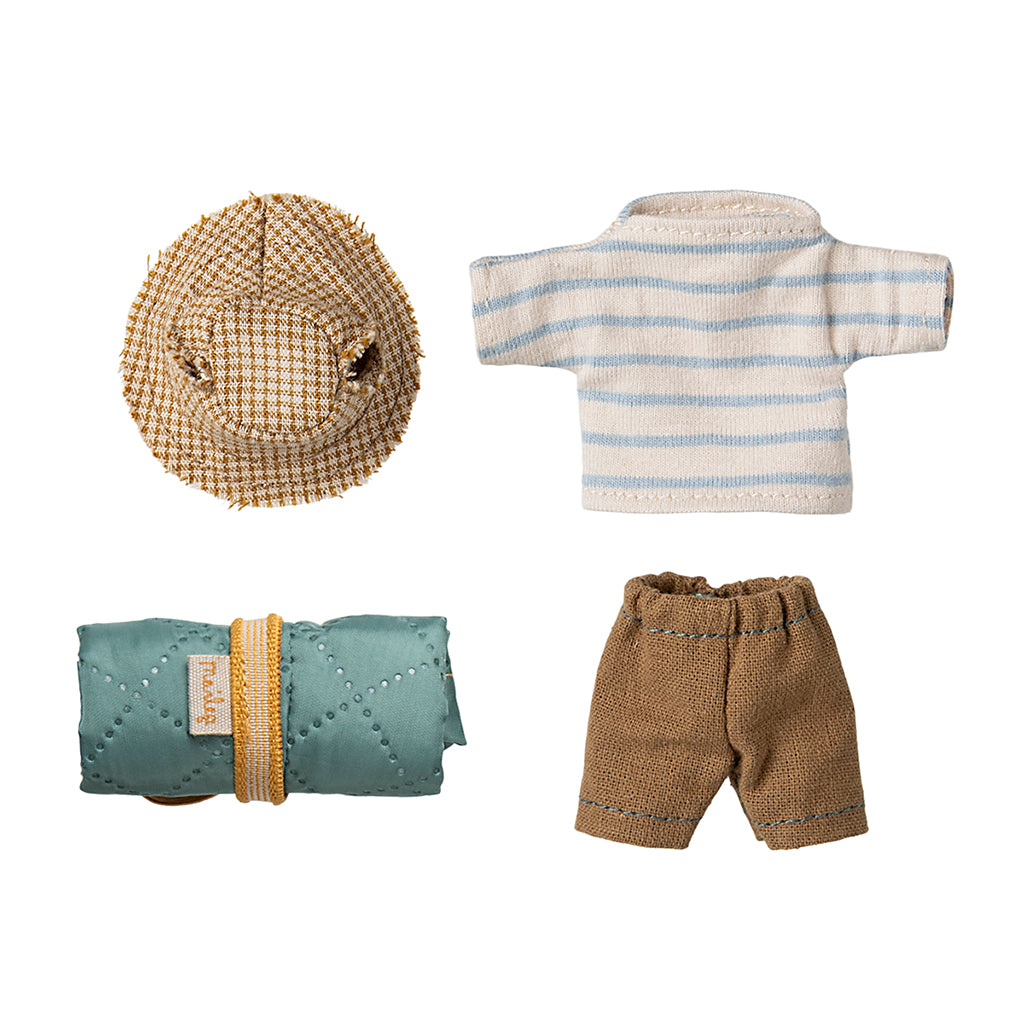 Maileg Hiking Mouse, Big Brother - Stripes