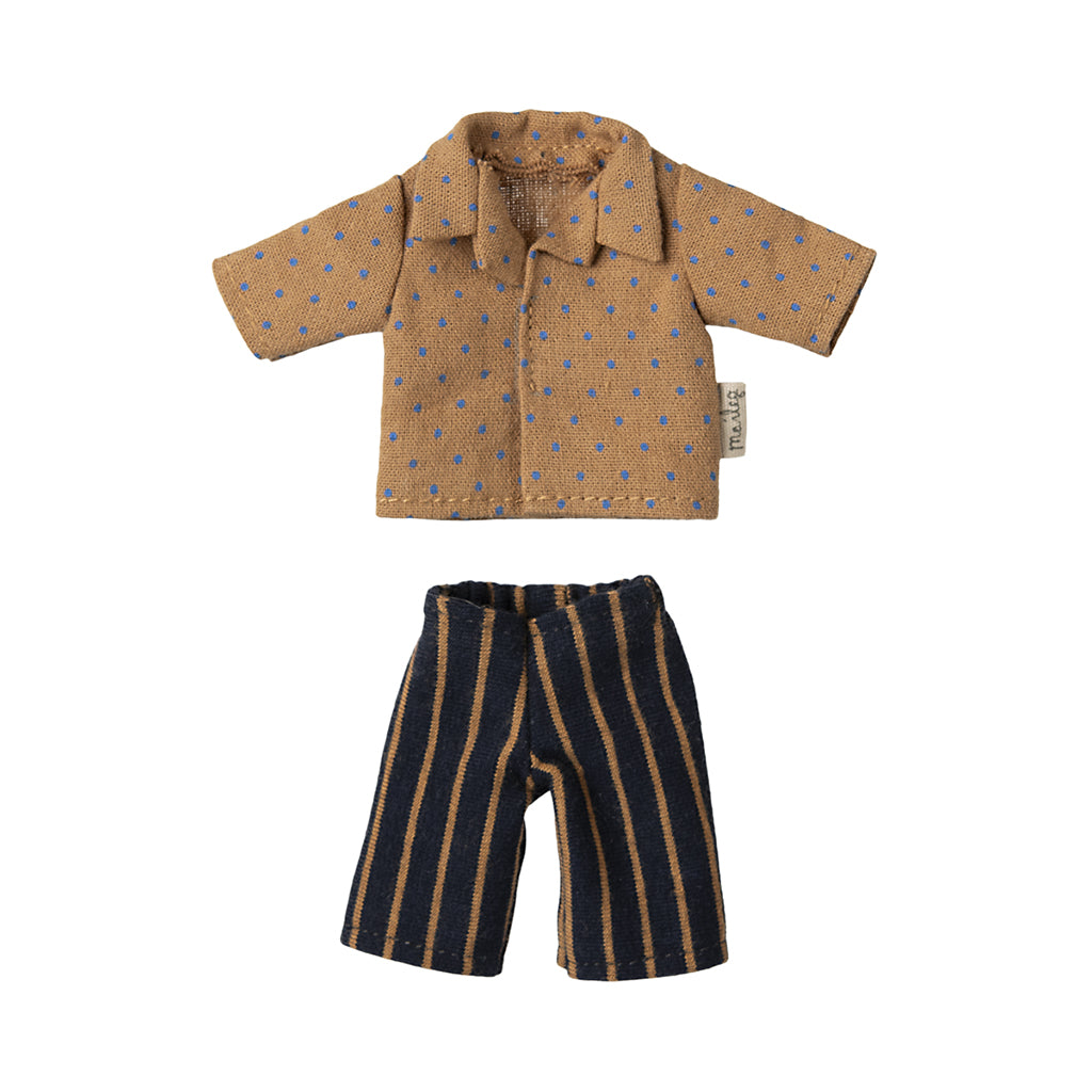 Maileg Accessories for Far Mus: Shirt and Striped Trousers