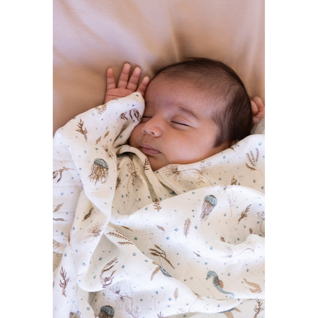 Cam Cam Organic Baby Bedding – Sea Garden