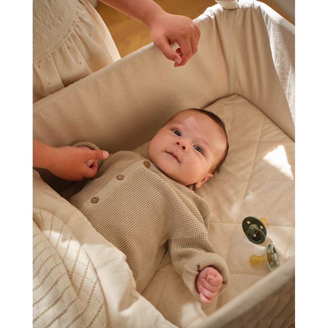 Moonboon Cradle with Foam Mattress 40 x 80 cm, Nature