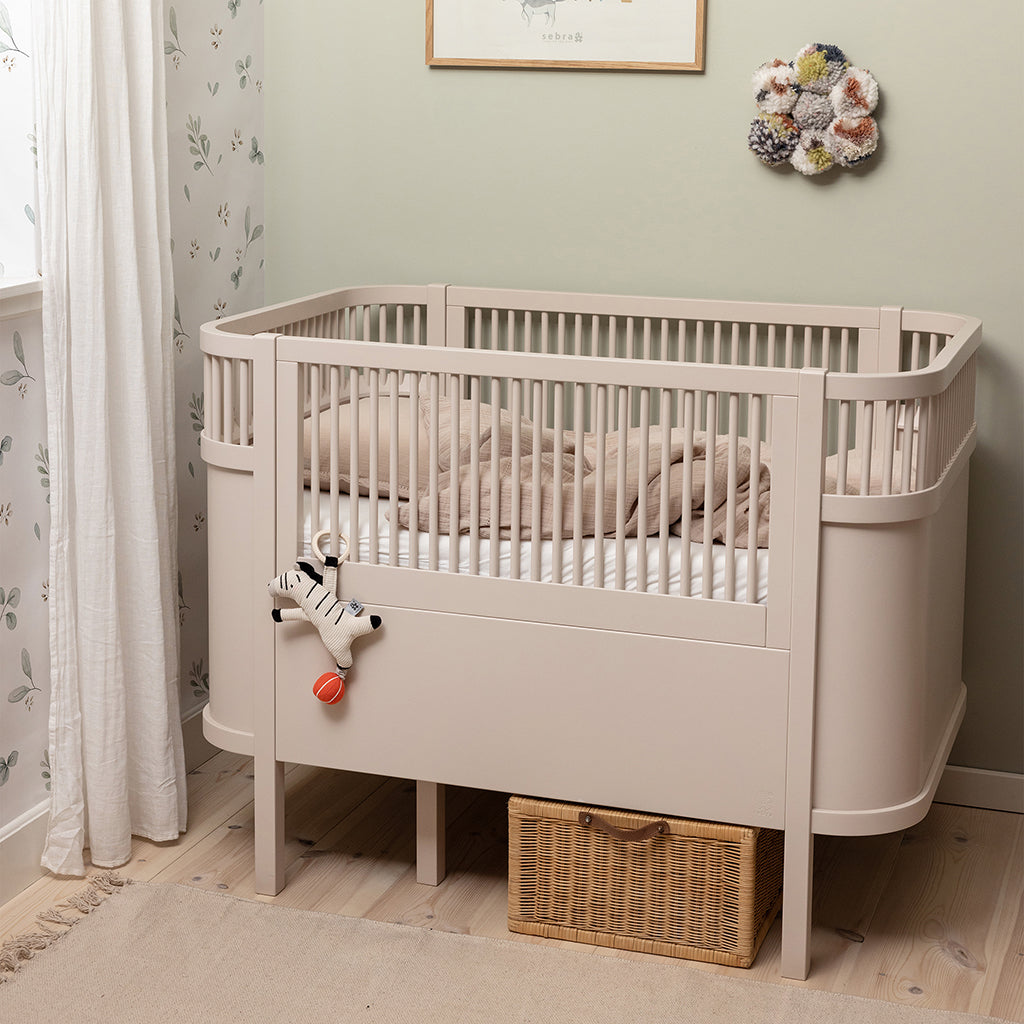 Sebra Bed, Baby and Junior - Birchbark Rose