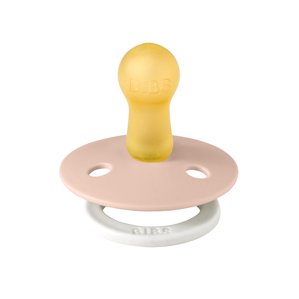 BIBS Pacifier Colour Latex Size 2 Blush GLOW