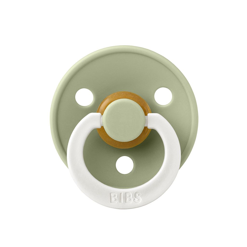 Bibs Pacifier in Natural Rubber, Size 2 – Sage GLOW