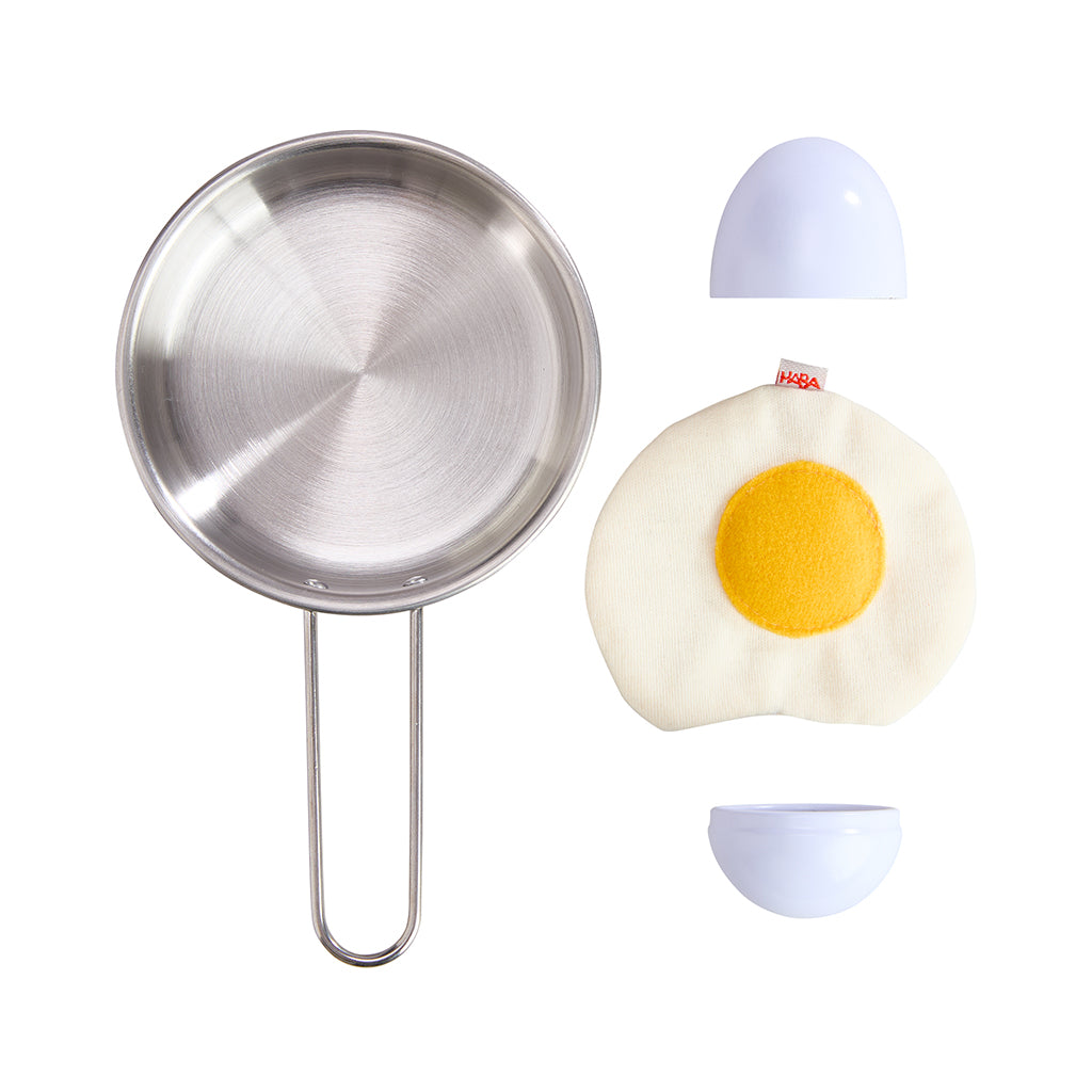 Haba Play Food, Pan with Sunny-Side Up Egg