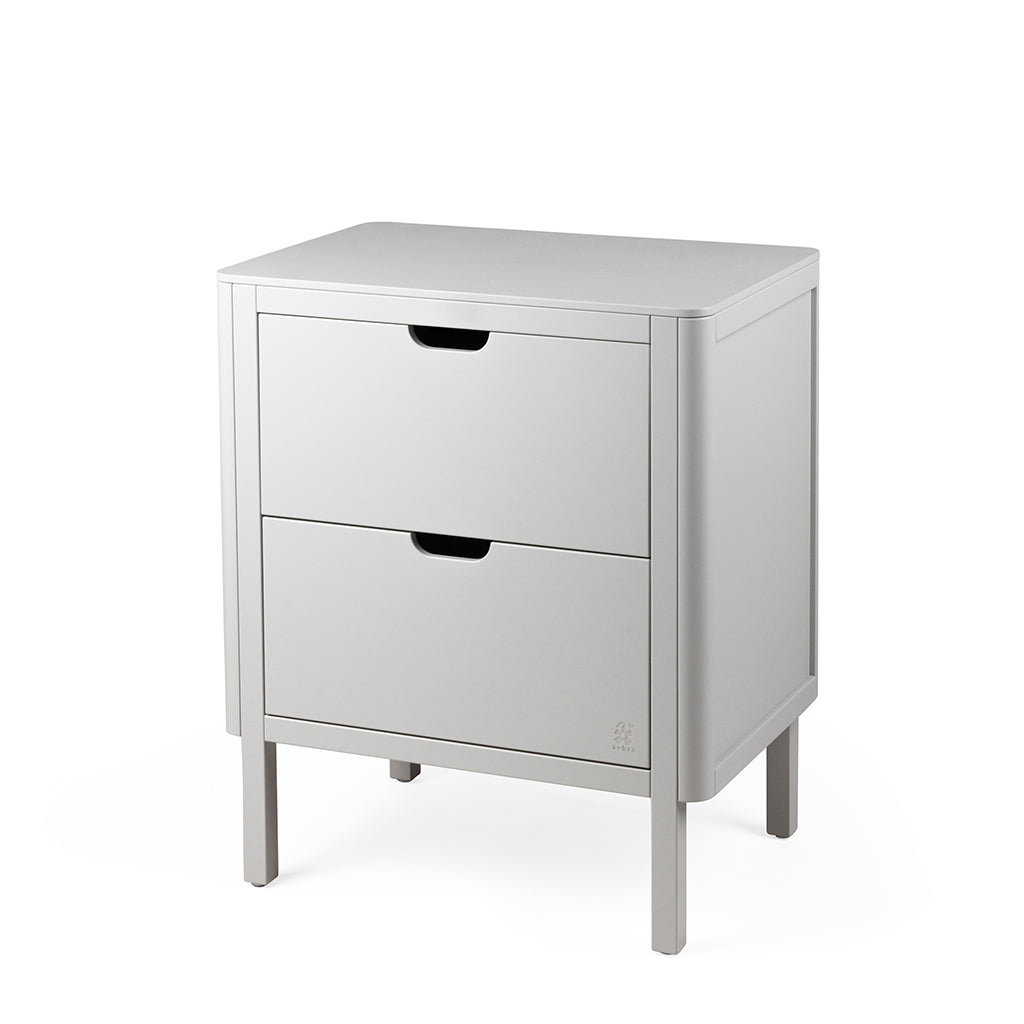 Sebra Wooden Changing Table, 2-in-1 Design with Drawers – Stone