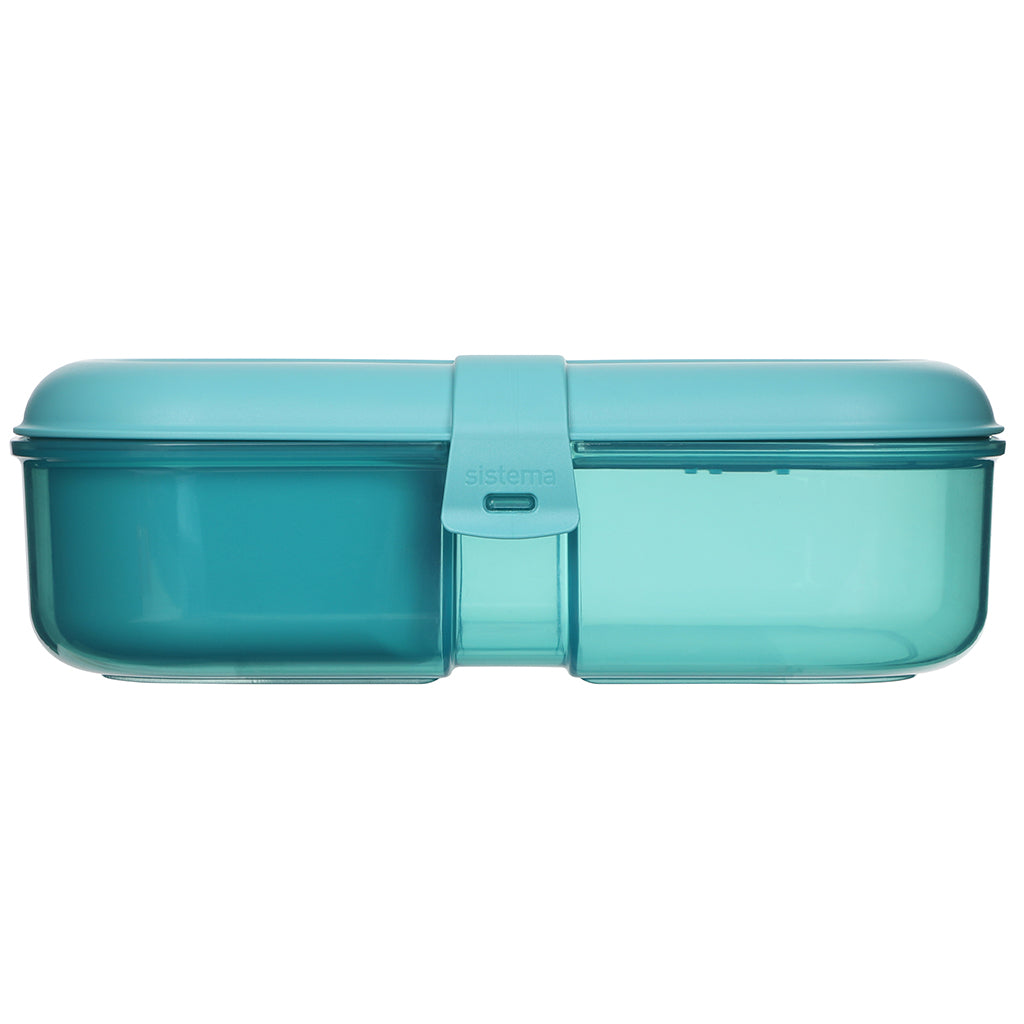 Sistema Ribbon Lunch To Go Lunch Box, 1.1 L - Teal Stone