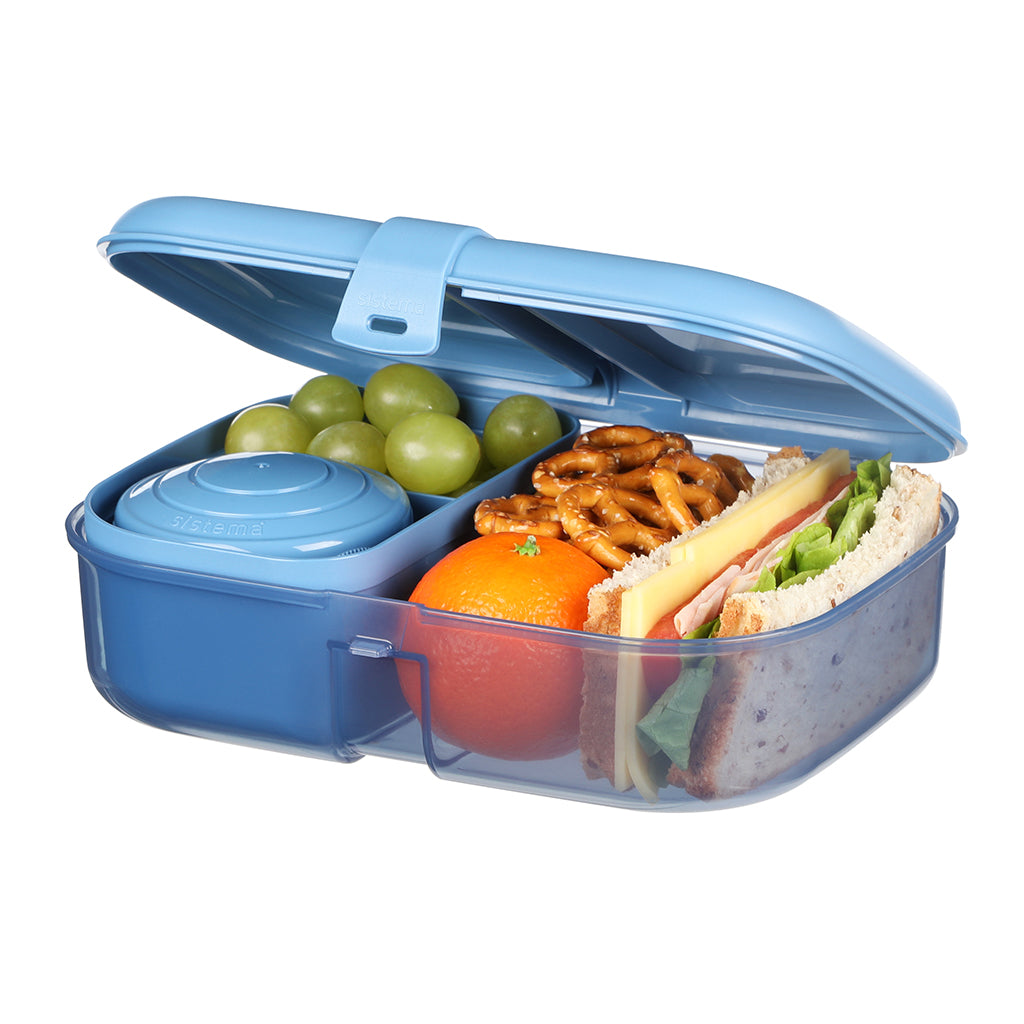 Sistema Ribbon Lunch To Go Food Container, 1.1 L - Mountain Blue