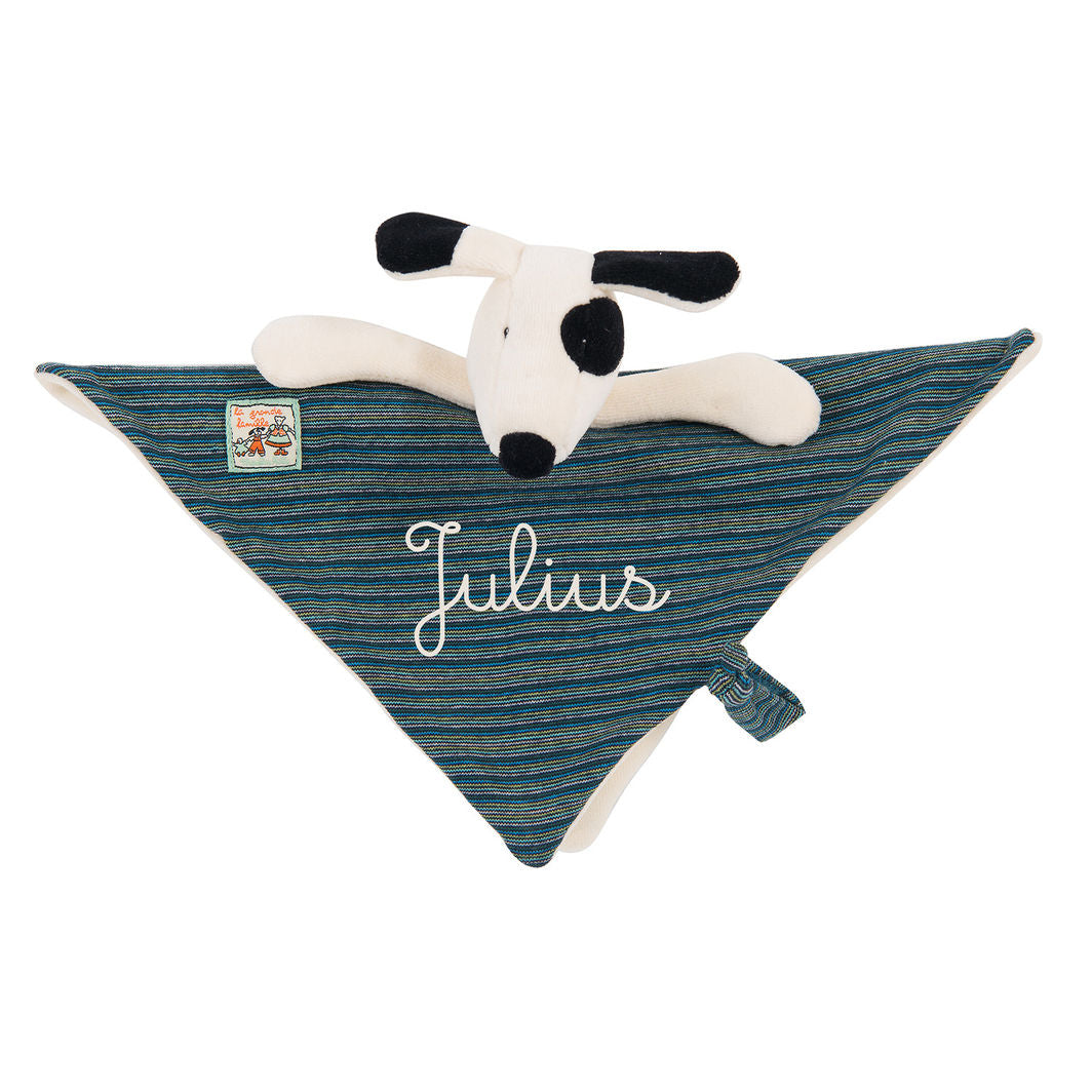 Moulin Roty Security Blanket, Julius the Dog – La Grande Famille