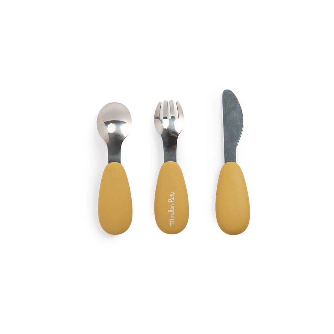 Moulin Roty My First Cutlery Set, Trois Petits Lapins
