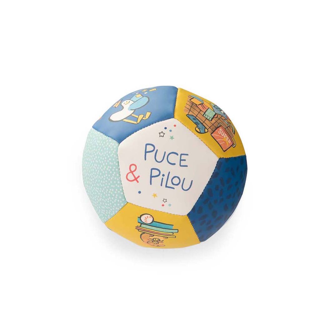 Moulin Roty Soft Ball 10 cm, Puce & Pilou