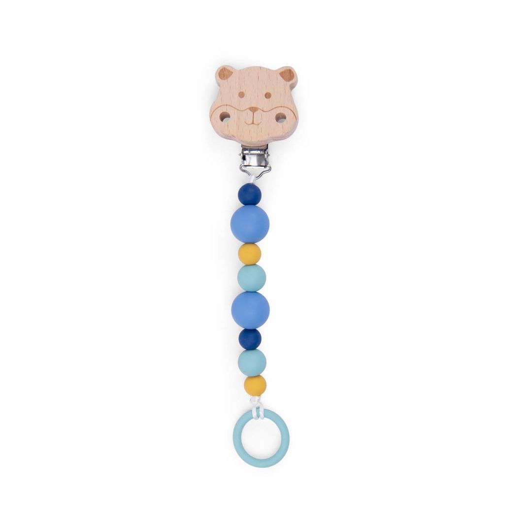 Moulin Roty, Pacifier Clip with Hamster - Puce & Pilou