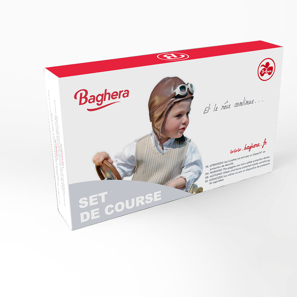 Baghera Dress-Up Set with Glasses and Hat for Pilot or Racer