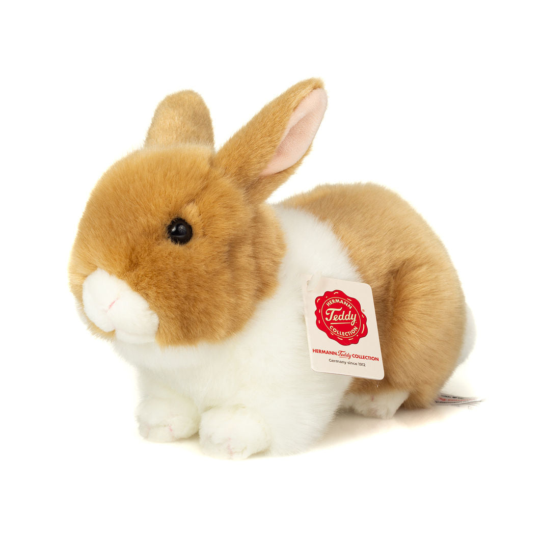 Teddy Hermann Soft Toy, Hare in Beige and White - 23 cm