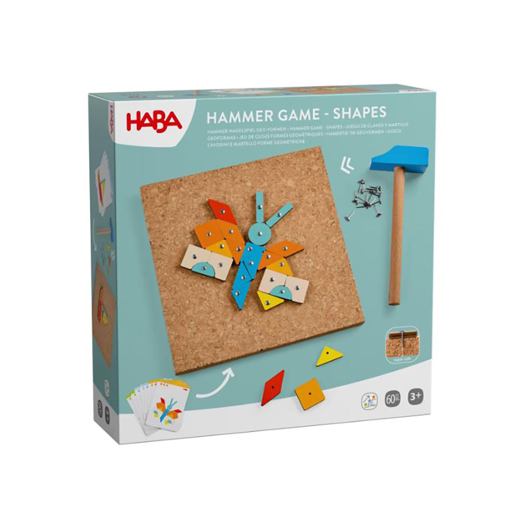 Haba Hammer Bench with Nails, Geometric Shapes