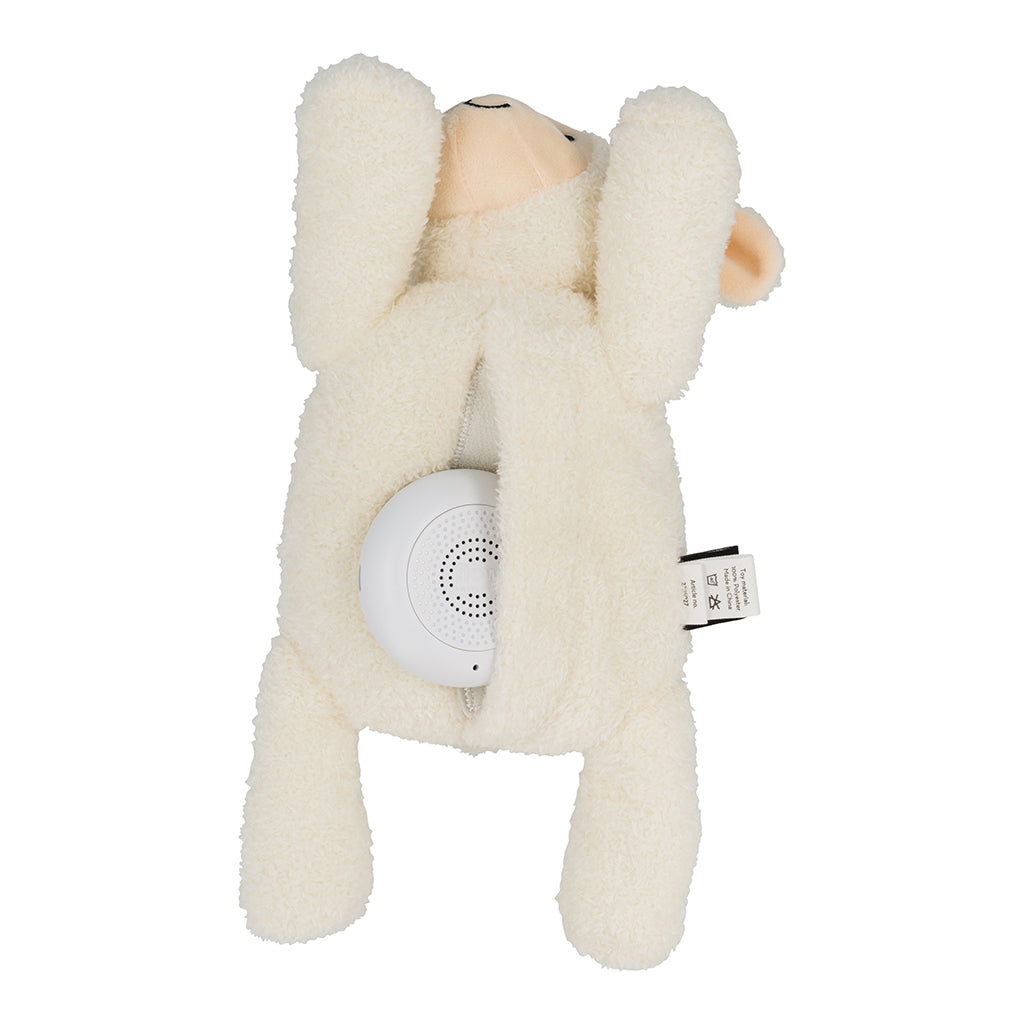 Flow Amsterdam Heartbeat Sound Plush with Rechargeable Battery, Rosie Beige