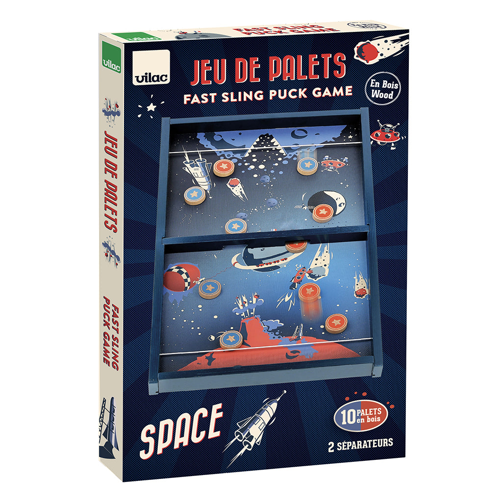 Vilac Duel Game, Shoot with Elastic - Space Theme