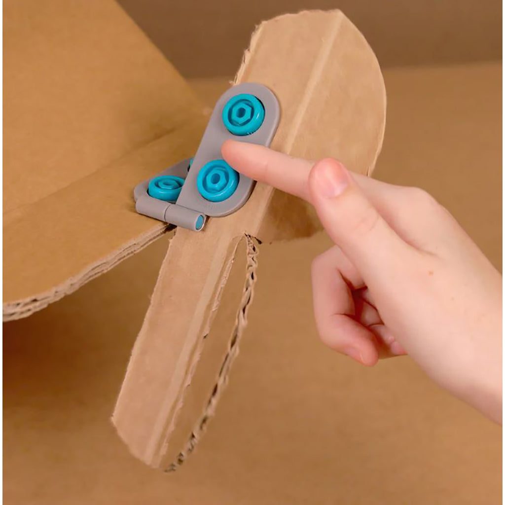 Makedo Spin Hinge, Hinges for DIY Cardboard Creations - Set of 6