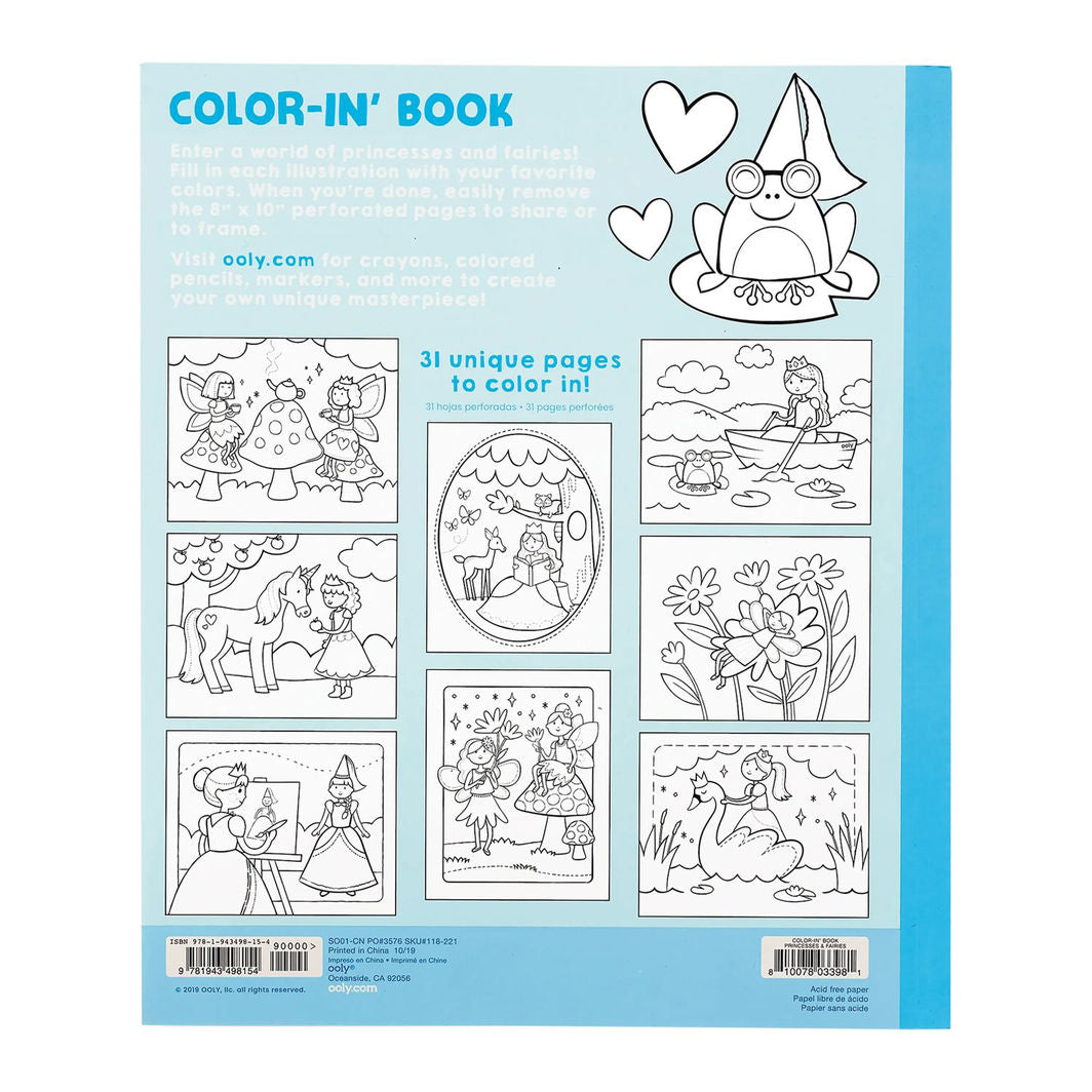 Ooly Coloring Book, Princesses and Fairies