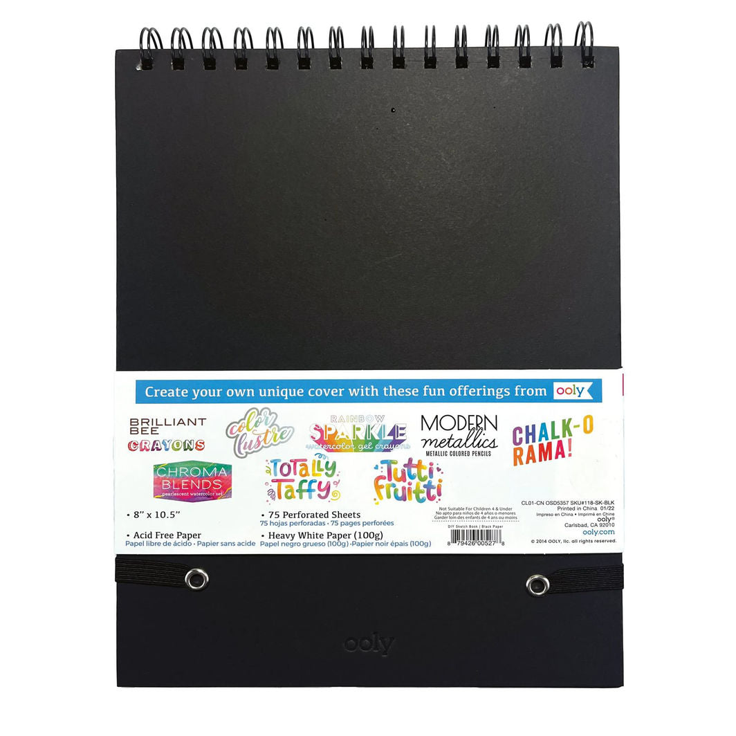 Ooly Sketchbook, DIY – Black 20.5 x 26.5 cm