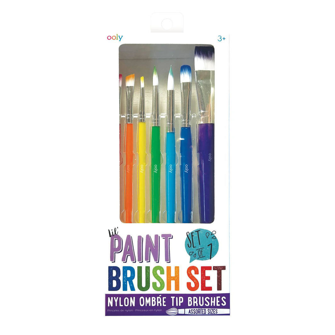 Ooly Paintbrush Set, 7 pcs - Lil Paint Nylon