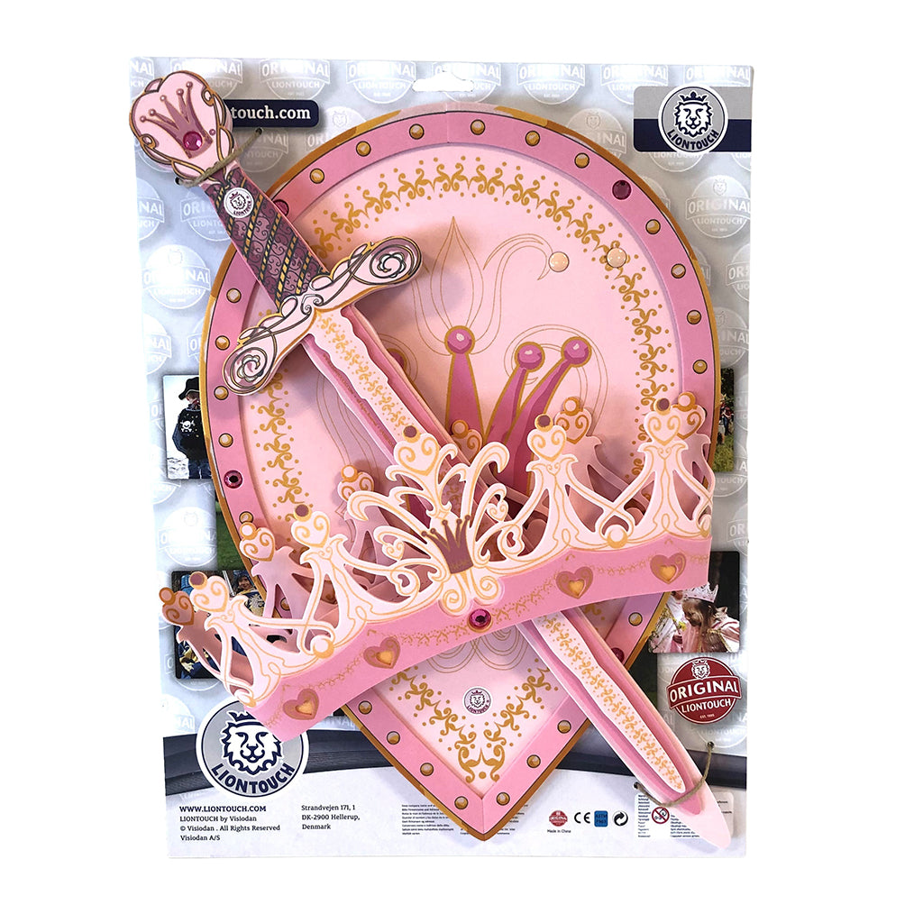 Liontouch Queen Set with Crown, Shield, and Sword, Queen Rosa