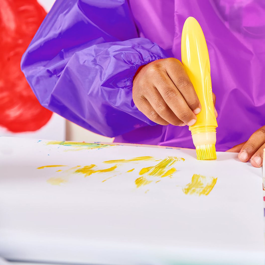 OOLY Poster Paint in Brush Set of 6, Easy Squeezy