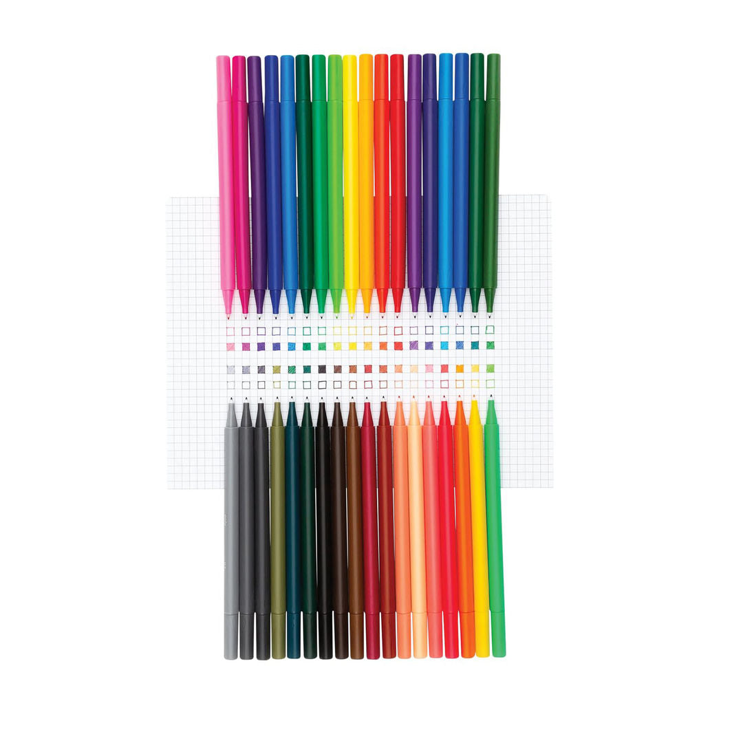 Ooly Markers Set, 36 Pieces, Seriously Fine 0.7 mm