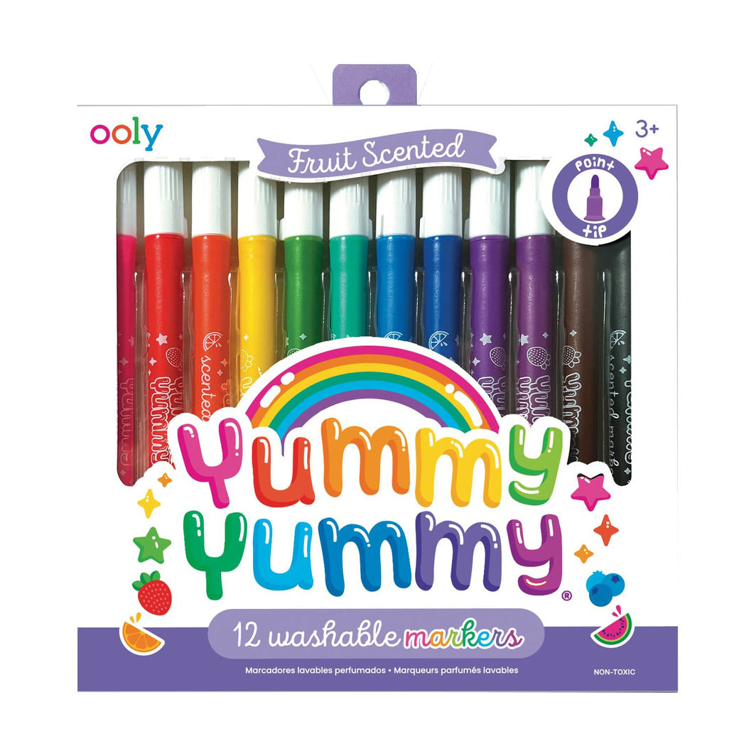 Ooly Scented Markers Set of 12 - Yummy Yummy
