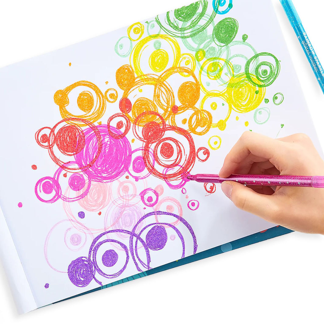 Ooly Rainbow Sparkle Glitter Markers – Set of 15