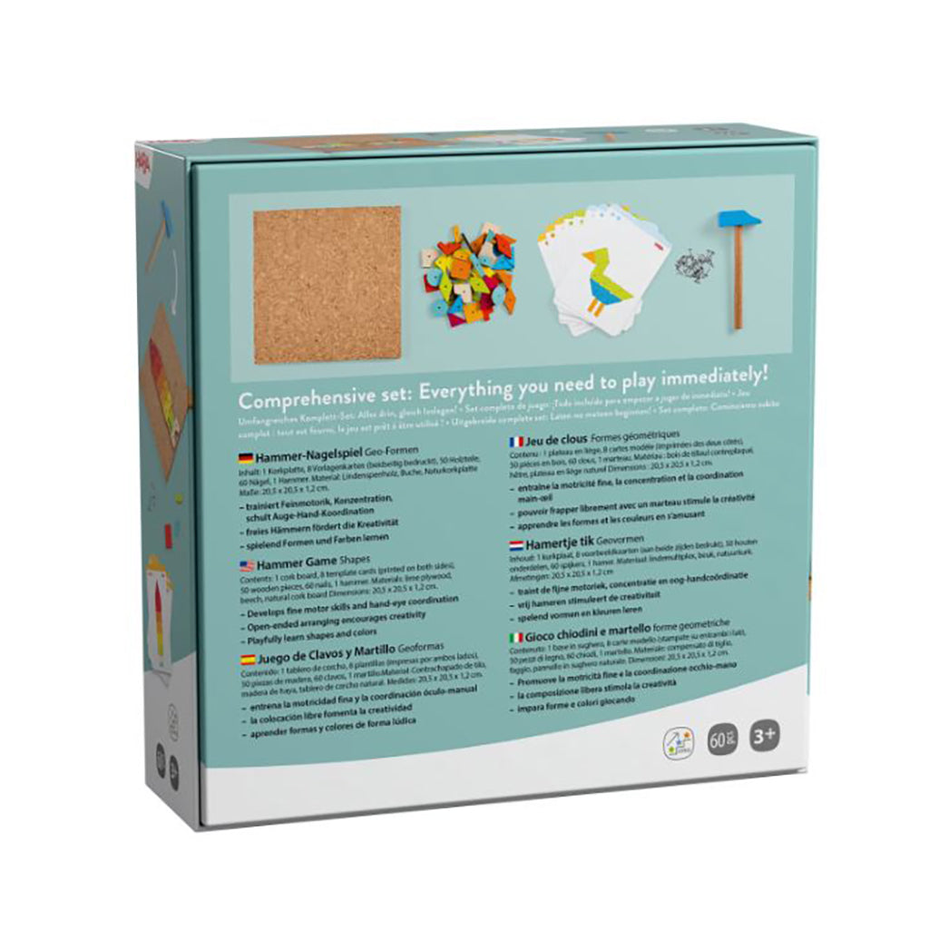 Haba Hammer Bench with Nails, Geometric Shapes