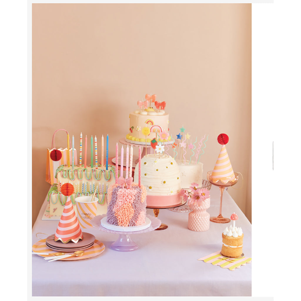 Meri Meri Cake Candles, Happy Face Icon – Pack of 6