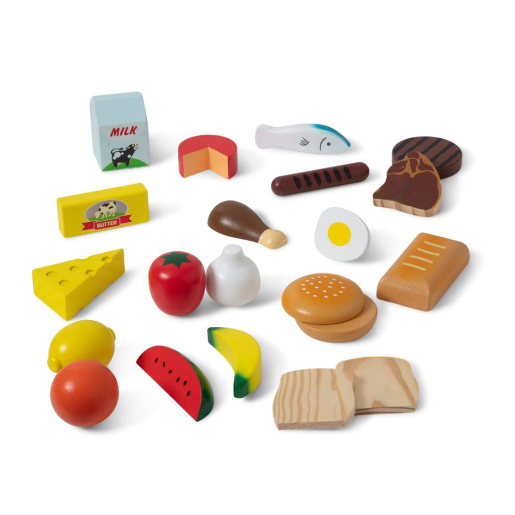 Wooden Play Food Starter Set