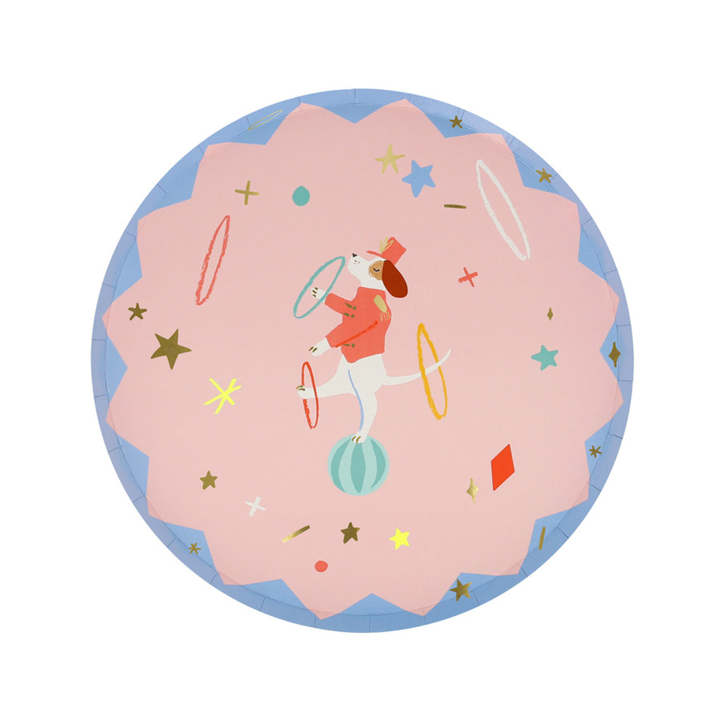 Meri Meri Paper Plates, Size S, Circus - Pack of 8