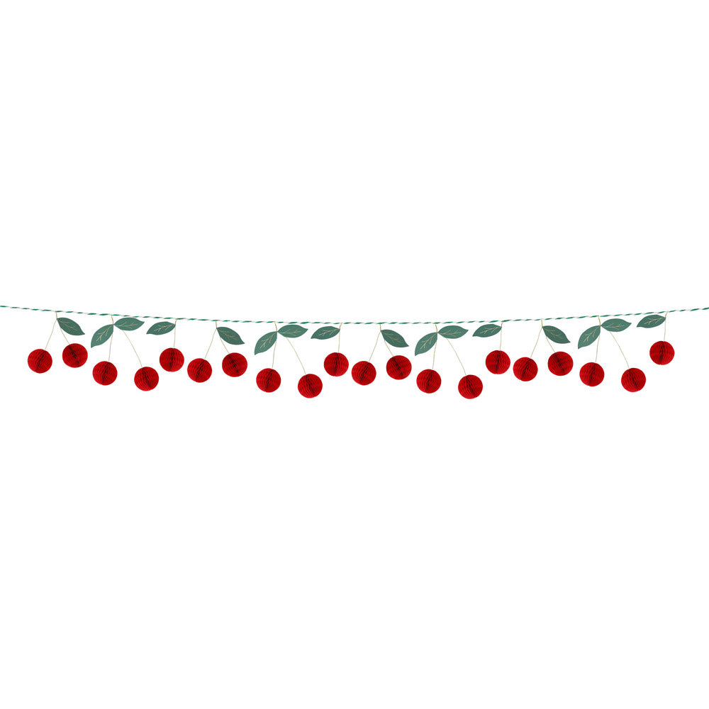 Meri Meri Garland, Cherry Honeycomb – 2.2 m