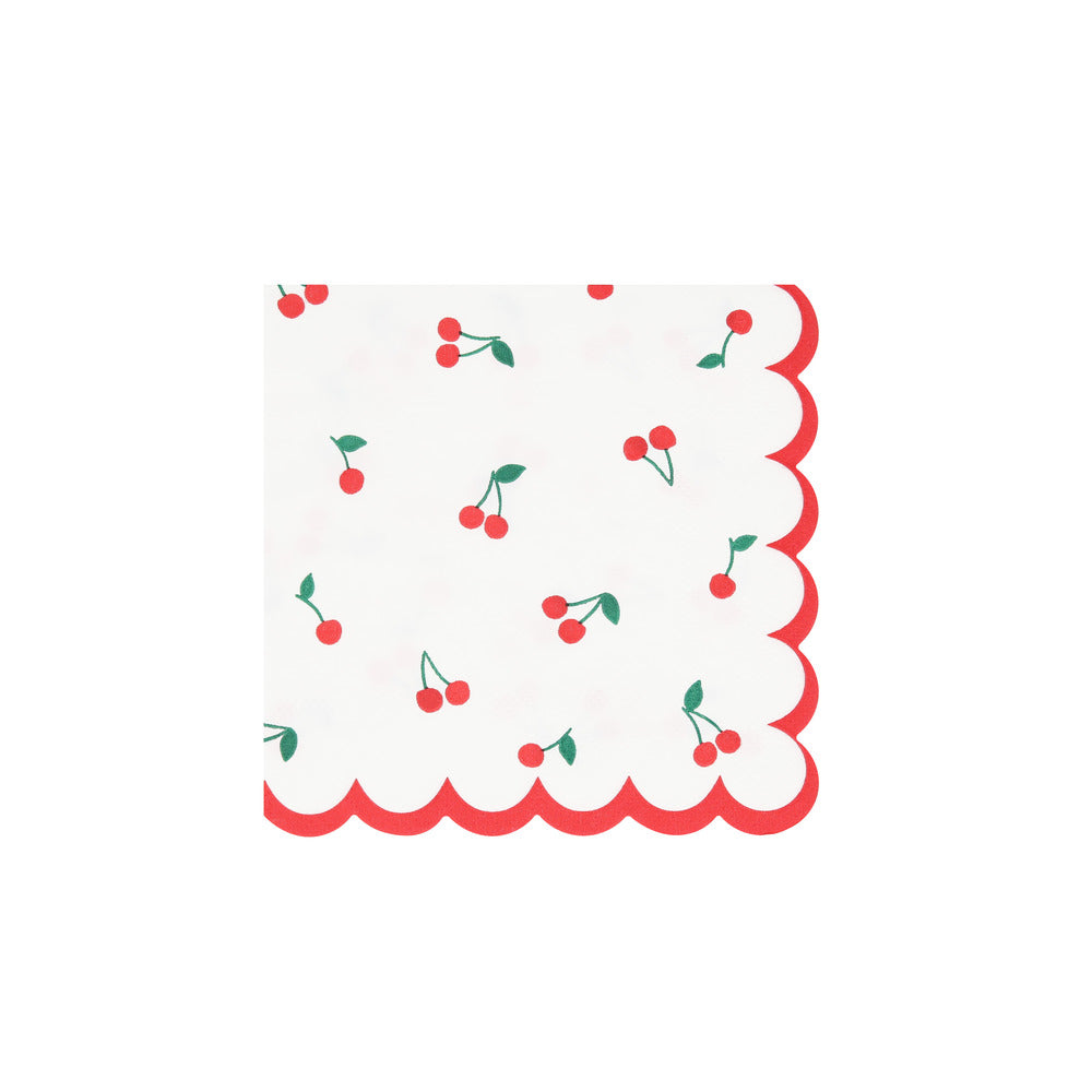 Meri Meri Napkins Size S, Cherry - Pack of 16