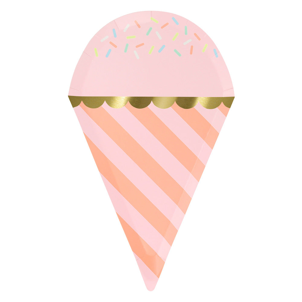 Meri Meri Paper Plates, Ice Cream - Pack of 8